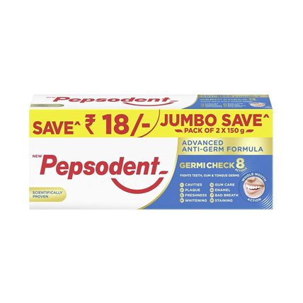 Pepsodent Germi Check 8 Tooth Paste Jumbo Pack